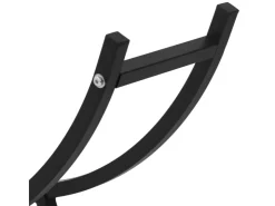 ML-Design Kaminholzregal 55 x 94 x 21 cm Schwarz Metall Innen/Außen U-förmiges* Regale Schwarz