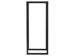 ML-Design Kaminholzregal 60x150x25 cm Rechteckig Schwarz Metall Innen/Außen