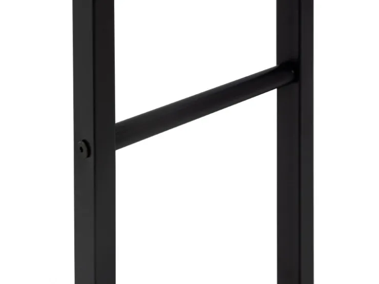 ML-Design Kaminholzregal 80x100x25 cm Rechteckig Schwarz Metall Innen/Außen