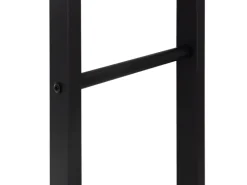 ML-Design Kaminholzregal 40x100x25cm Rechteckig Schwarz aus Metall Innen/Außen* Regale Schwarz|Holzregale