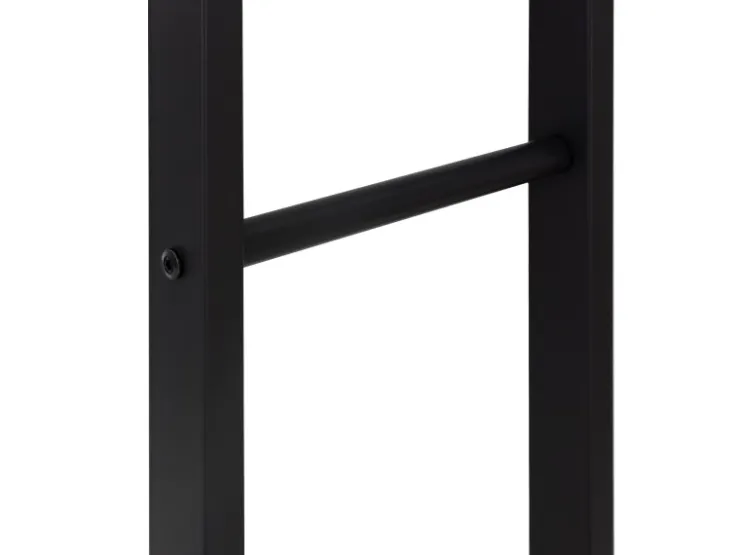 ML-Design Kaminholzregal 40x100x25cm Rechteckig Schwarz aus Metall Innen/Außen* Regale Schwarz|Holzregale