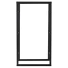 ML-Design Kaminholzregal 80x150x25 cm Rechteckig Schwarz Metall Innen/Außen