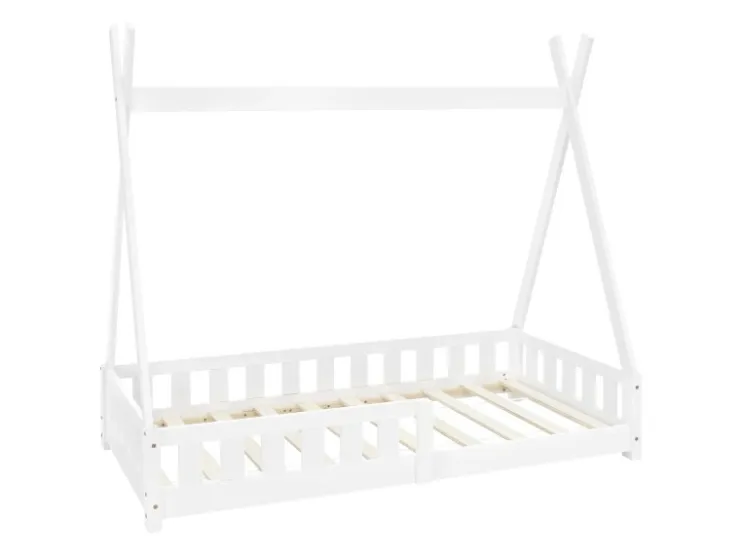 ML-Design Kinderbett Tipi 80x160 cm mit Rausfallschutz Lattenrost* Bettwäsche