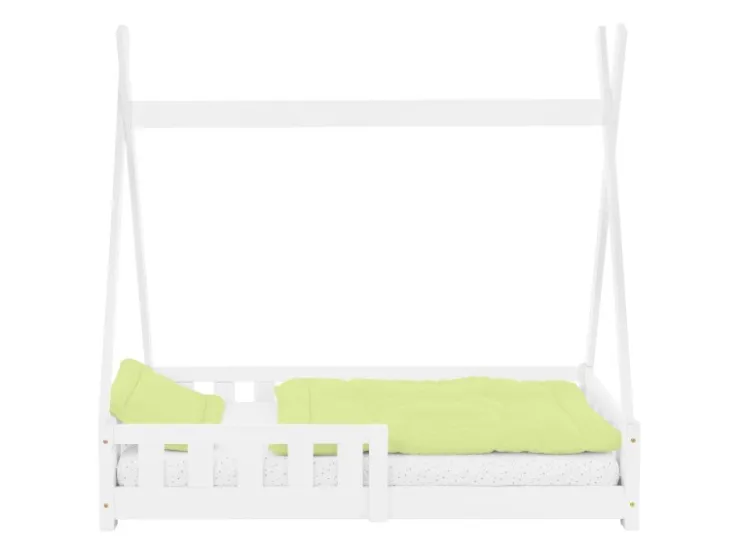 ML-Design Kinderbett Tipi 70x140 cm mit Rausfallschutz Lattenrost* Bettwäsche