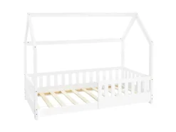 ML-Design Kinderbett 80x160 cm mit Rausfallschutz Dach Lattenrost* Betten