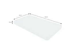 ML-Design Kindermatratze 70 x 140 x 10 cm Schadstoffgeprüft für Baby Junior* Betten
