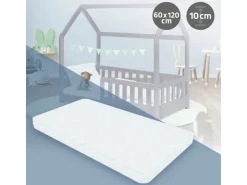 ML-Design Kindermatratze 60 x 120 x 10 cm Schadstoffgeprüft für Baby Junior