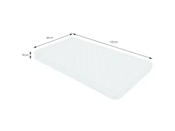 ML-Design Kindermatratze 60 x 120 x 10 cm Schadstoffgeprüft für Baby Junior