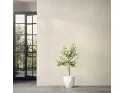 ML-Design Künstlicher Olivenbaum im Topf 120cm Groß mit Naturholzstamm* Kunstpflanzen