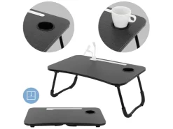 ML-Design Laptoptisch für Bett 60x40 cm Betttisch Klappbar
