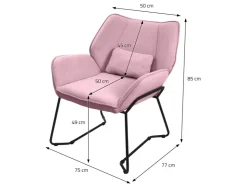 ML-Design Loungesessel mit Leinenbezug mit Armlehne und Rückenlehne* Sessel