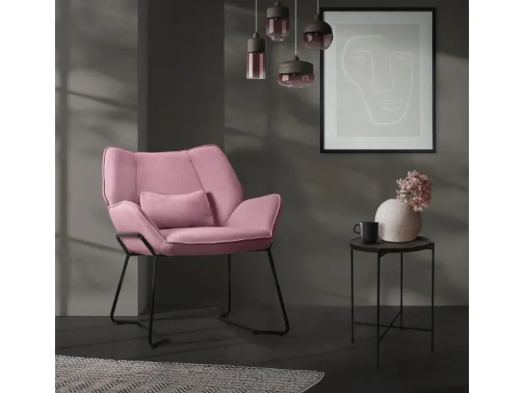 ML-Design Loungesessel mit Leinenbezug mit Armlehne und Rückenlehne* Sessel