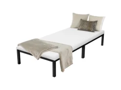 ML-Design Metallbett 90x200cm auf Stahlrahmen mit Lattenrost Bettgestell