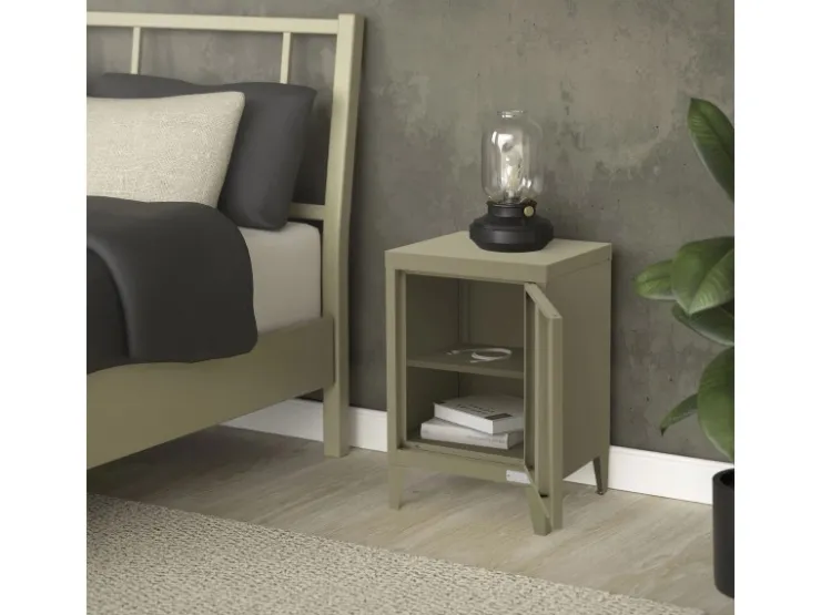 ML-Design Nachttisch in 40x30x58 cm aus Stahl Industriedesign