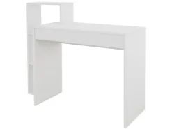 ML-Design Schreibtisch mit Regal 110x72x40 cm aus Holz 2in1 System für Zuhause* Regal Weiß