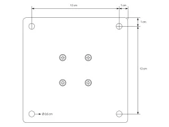 ML-Design Tischbeine 4Er Set I-96GRAD H72 cm Stahl 8x8cm