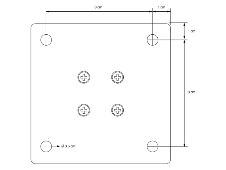 ML-Design Tischbeine 4Er Set I-Design H72 cm Stahl 4x4 cm