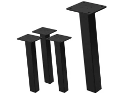 ML-Design Tischbeine 4Er Set I-96GRAD H30 cm Stahl 4x4cm* Tische|Sitzbänke
