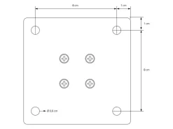 ML-Design Tischbeine 4Er Set I-96GRAD H30 cm Stahl 4x4cm* Tische|Sitzbänke