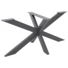 ML-Design Tischgestell Spider 78x71x120 cm Anthrazit Kreuzgestell Kreuz X-Design