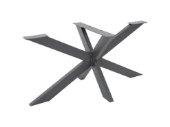 ML-Design Tischgestell Spider 78x71x120 cm Anthrazit Kreuzgestell Kreuz X-Design