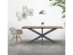 ML-Design Tischgestell Spider 78x71x120 cm Anthrazit Kreuzgestell Kreuz X-Design