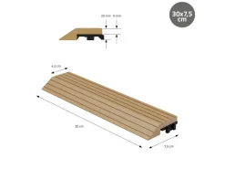 ML-Design WPC Abschlussleiste Gerade für WPC-Fliesen* Zierprofile