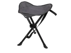 Mojawo 3-Bein Dreibeinhocker Campinghocker Anglerhocker Tragegurt Grau
