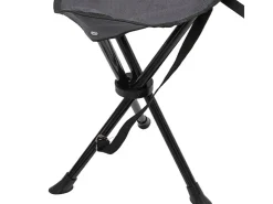 Mojawo 3-Bein Dreibeinhocker Campinghocker Anglerhocker Tragegurt Grau