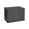 Mojawo Kunststoff Auflagenbox Kissenbox Gartenbox Sitzbank für Polsterauflagen Kunststoff Wasserdicht Anthrazit 170Liter* Sitzbänke