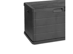 Mojawo Kunststoff Auflagenbox Kissenbox Gartenbox Sitzbank für Polsterauflagen Kunststoff Wasserdicht Anthrazit 170Liter* Sitzbänke