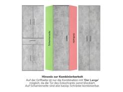 mokebo Eckschrank in Der Lange Schrank Aufbewahrungsschrank oder Mehrzweckschrank