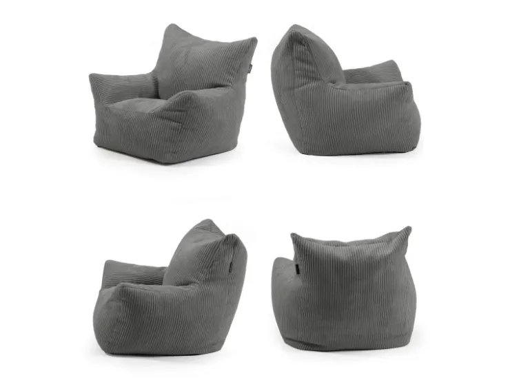mokebo Kindersessel aus Cord Der Pausenheld Sitzsack Kinder Kindersitzsack in