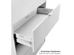 mokebo Kommode mit 5 Schubladen in Die Stilvolle Highboard Anrichte oder Sideboard