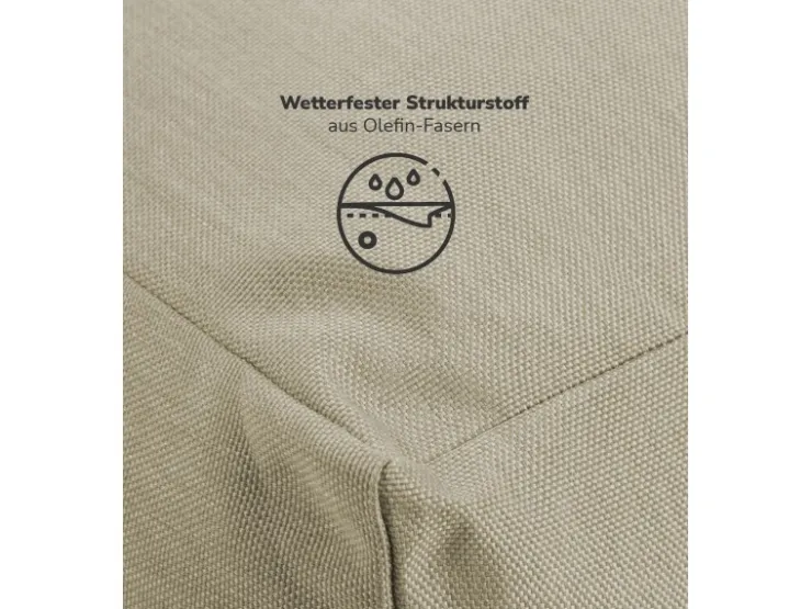 mokebo Outdoor Sitzsack Der Summerdream Bean Bag mit Füllung oder Gartenliege in Sand