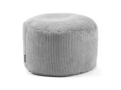 mokebo Pouf oder Sitzhocker aus Cord Der Faule Lenz Fußhocker in mit EPS-Perlen Füllung