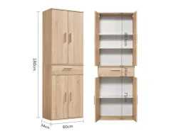 mokebo Schrank in Braun Der Praktische Mehrzweckschrank oder Aufbewahrungsschrank* Kommode