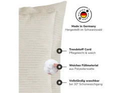 mokebo Sofakissen aus Cord Das Wölkchen Couchkissen oder Flatterkissen in* Kissenbezüge