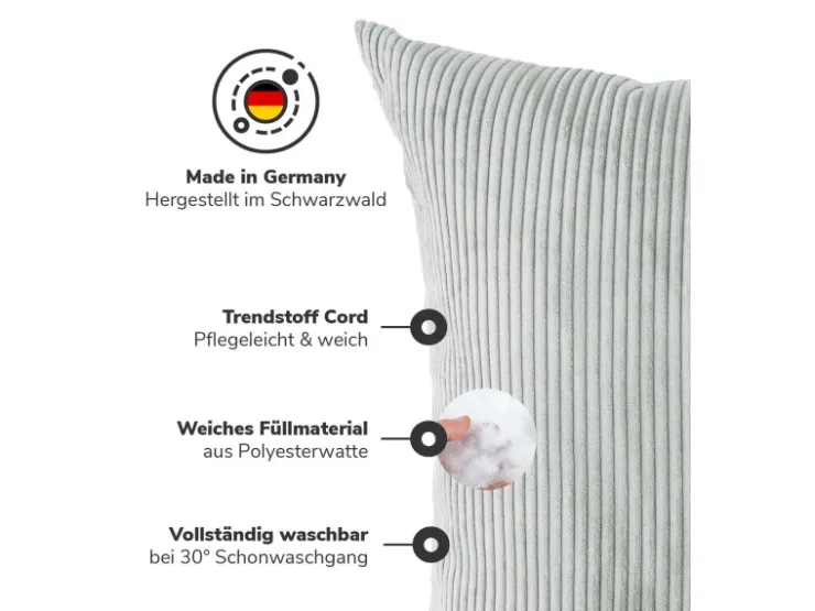 mokebo XXL Sofakissen Das Anschmiegsame Riesenkissen oder Kissen aus Cord in* Sofas