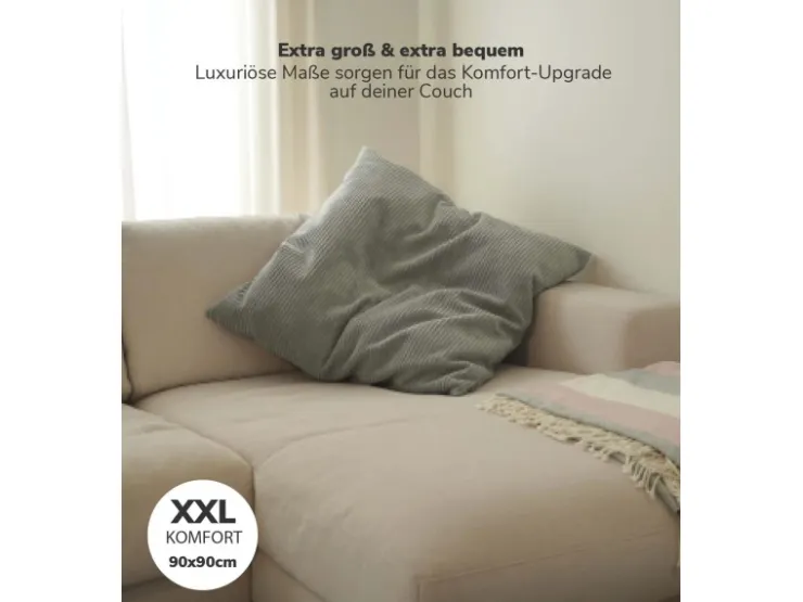 mokebo XXL Sofakissen Das Anschmiegsame Riesenkissen oder Kissen aus Cord in* Sofas