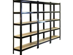 Monstershop 3 x Monster Racking T-Rax 75cm Lagerregal Schwarz mit Gratis Gummihammer* Regalsysteme