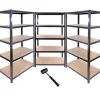 Monstershop 3 x Monster Racking T-Rax 90cm Lagerregal Schwarz