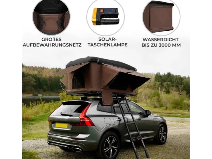Monstershop Auto Dachzelt Braun