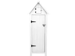 Monstershop Gartenschrank aus Holz Weiß* Eckregale