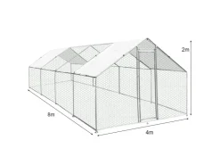 Monstershop Hühner Freilauf 4m x 8m x 2m