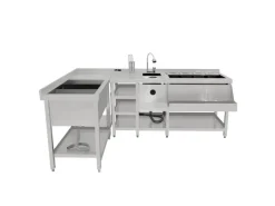 Monstershop Modulare Deluxe-Cocktailbar-Station mit Eisbrunnen