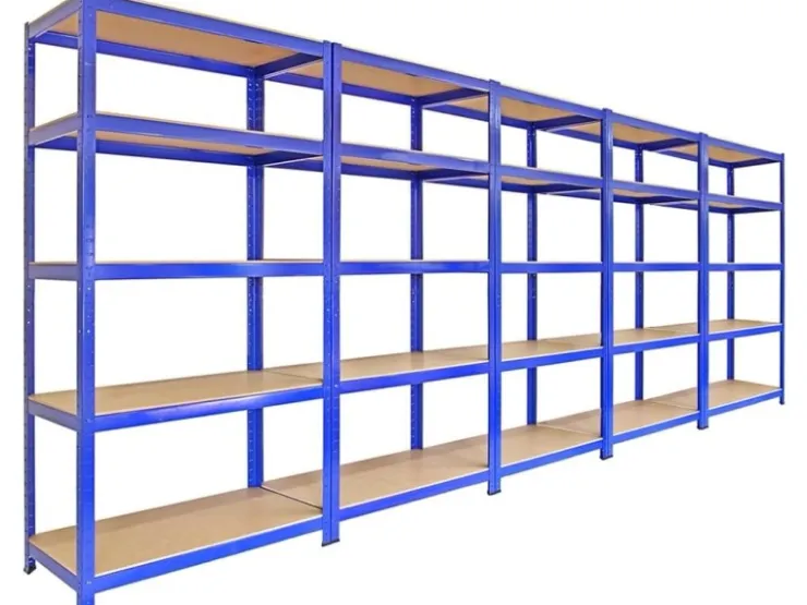 Monstershop 5x Monster Racking T-Rax 90cm Lagerregal Blau mit Gratis Gummihammer