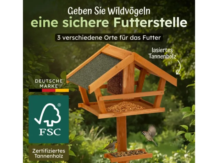 Moorland VH1 Vogelhaus 45x30x120cm* Vogelbedarf