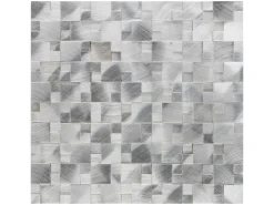 Mosaik Aluminium Silver 3D 30 cm x 31,5 cm