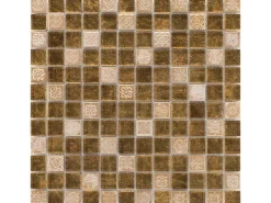 Mosaik Glas & Stein Inka Relief 30 cm x 30 cm